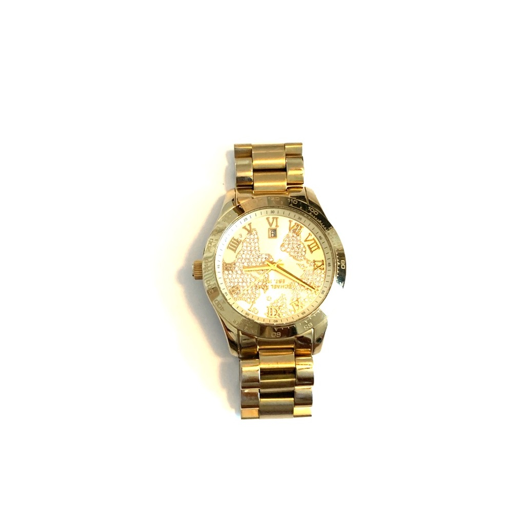 Gold Map Michael Kors watch